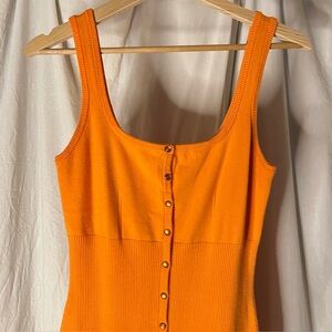 GUESS Lana Tank Sleeveless Button-Front Dress